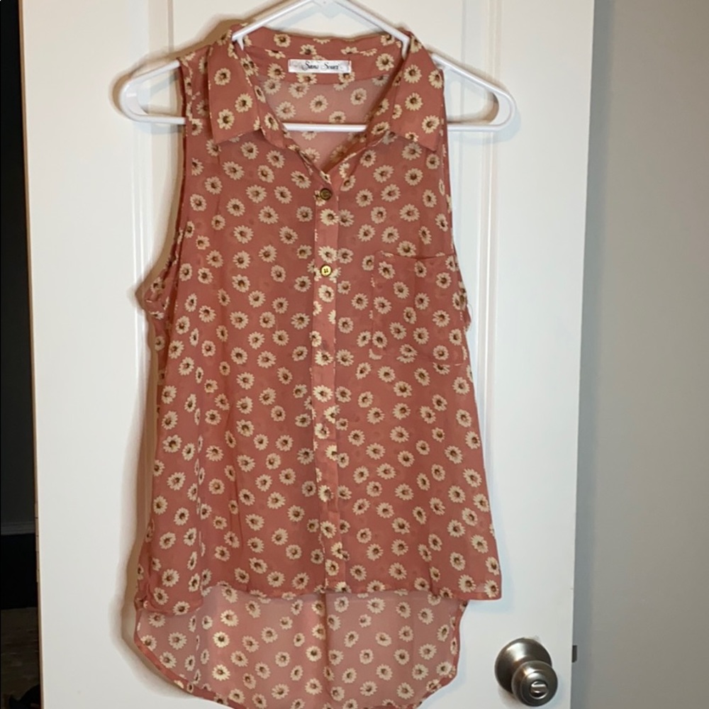 Sunflower, sleeveless blouse